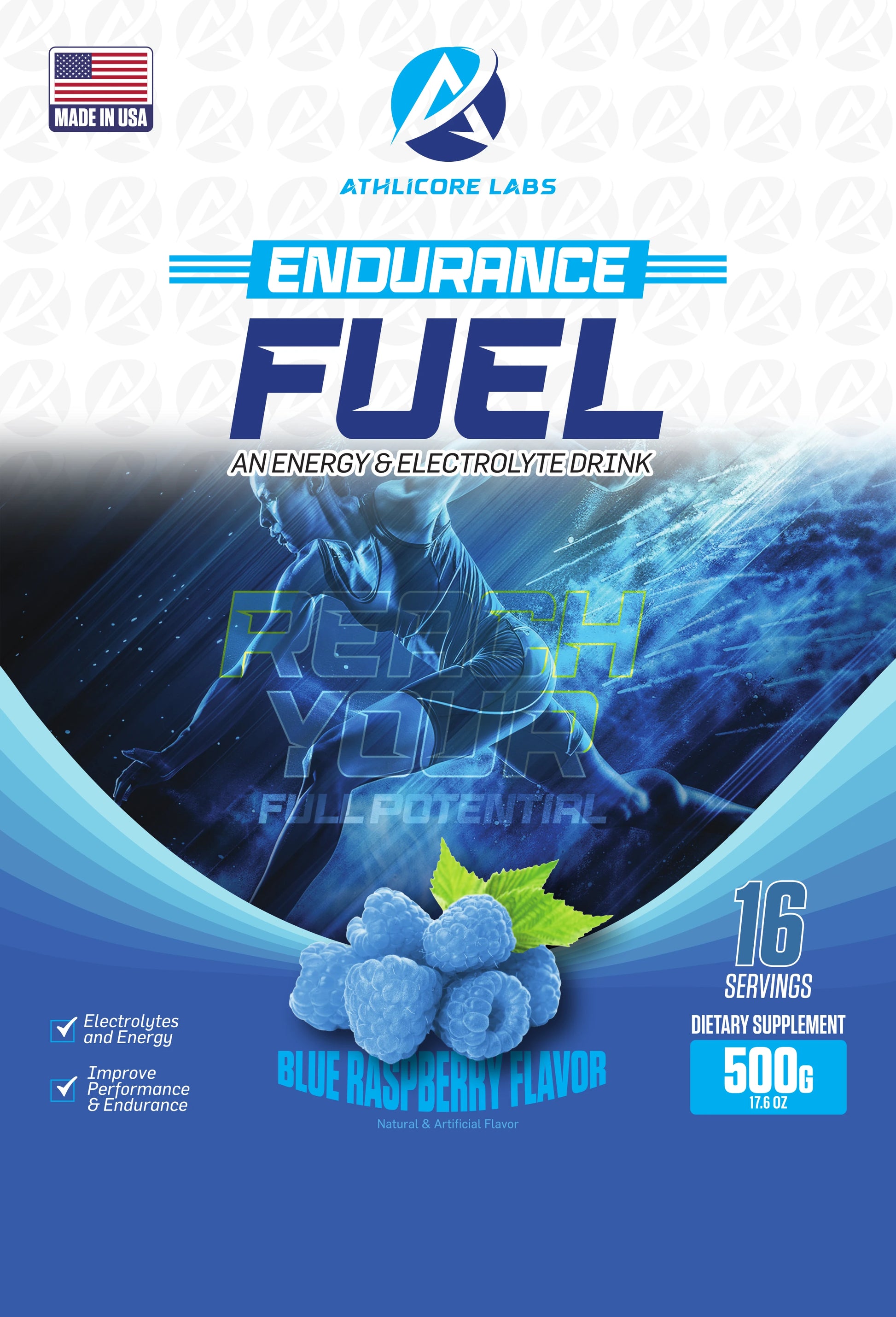 Front of a package of Endurance Fuel.